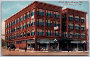 K46/ Sioux Falls South Dakota Postcard c1910 Boyce-Greeley Block 378
