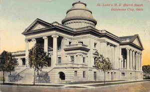 St Lukes M E Church South Oklahoma City OK 1916 postcard