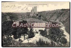 Postcard Ancient ruins CROZANT