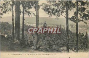 Old Postcard Remiremont Roche the decision of Bruyeres View