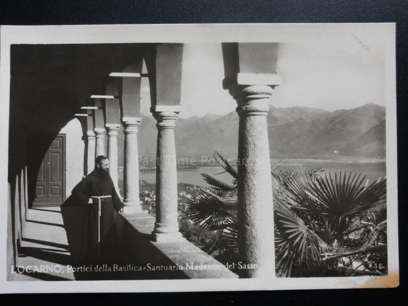 Italy: LOCARNO Portici della Basilica Madonna del Sasso - Old RP Postcard