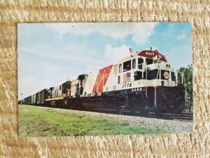 THE SPIRIT OF '76 SEABOARD COAST LINE LOCOMOTIVE #1776.VTG POSTCARD*P42