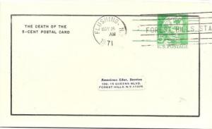 US UX55 (used postal card) 5