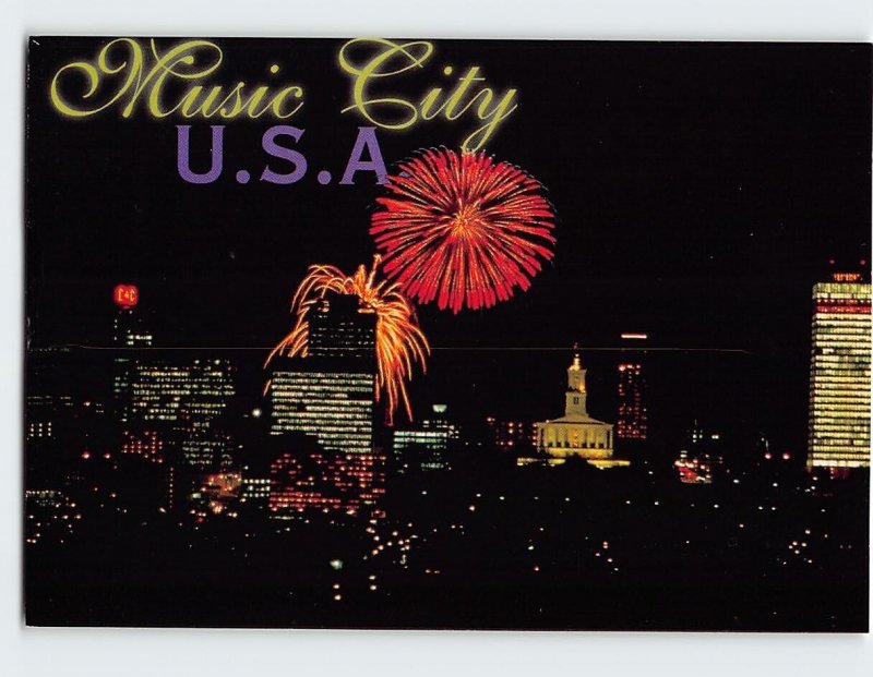 Postcard Music City U.S.A., Nashville, Tennessee