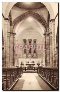 Old Postcard Azat le Ris Haute Vienne Interior of the Church