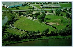 c1960's Aerial View Of National Railroad Museum Green Bay Wisconsin WI Postcard