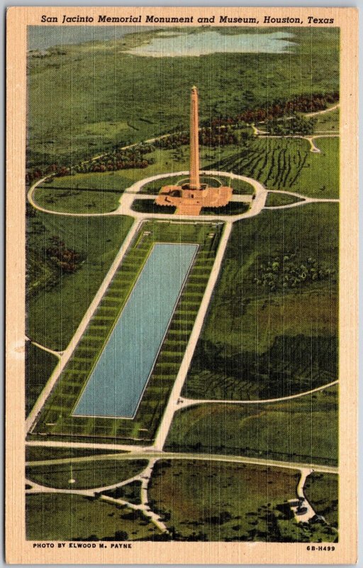 San Jacinto Memorial Monument and Museum Houston Texas TX Postcard