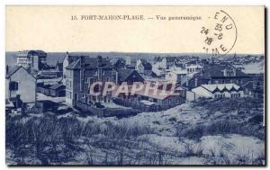 Fort Mahon - Beach - Panoramic View - Old Postcard