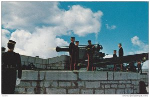 Old Fort Henry, Garrison Artillery Salute No. 2 Gun Fire, Kingston, Ontario...