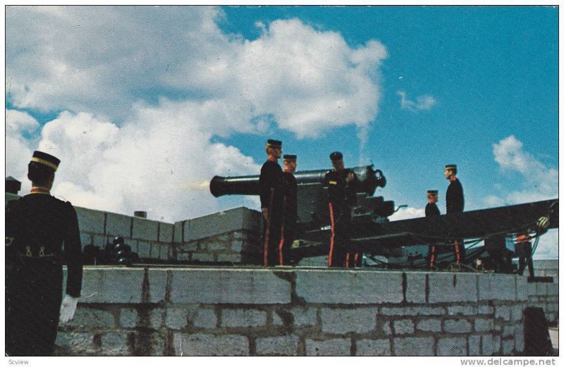 Old Fort Henry, Garrison Artillery Salute No. 2 Gun Fire, Kingston, Ontario...