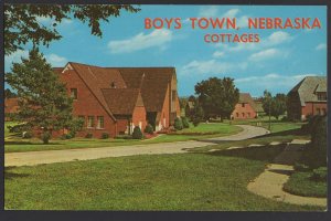 Nebraska BOYS TOWN Father Flanagan's Boys' Home Cottages ~ Chrome