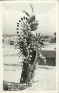 Santa Clara Indian Dancer Gallup NM Real Photo Postcard