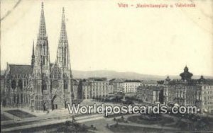 Maximiliansplatz u Votivkirche Wien, Vienna Austria Unused 