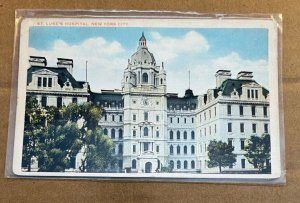 UNUSED .01 POSTCARD - ST. LUKE'S HOSPITAL, NEW YORK CITY, NEW YORK