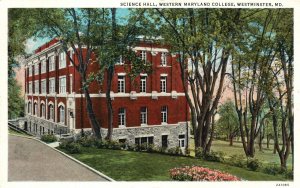 Vintage Postcard 1904 Science Hall Western Maryland College Westminster MD