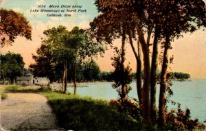 Wisconsin Oshkosh Shore Drive Along Lake Winnebago At North Park 1911