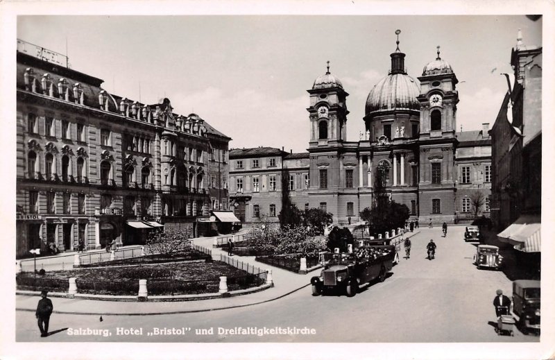 Hotel Bristol und Dreifltigkeltskirche Salzburg Austria Unused 