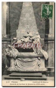 Old Postcard Vienna Cathedrale St Maurice Mausoleum of Cardinal Montmorin