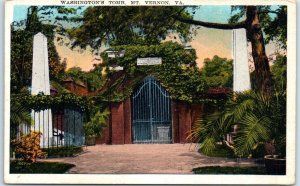 Postcard - Washington's Tomb - Mount Vernon, Virginia