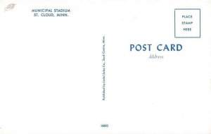 St Cloud Minnesota Municipal Stadium Baseball Sports Postcard AA29184