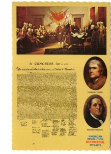 American Revolution Bicentennial, Declaration of Independence, Lincoln Jefferson