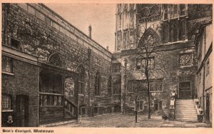 Vintage Postcard Dean's Courtyard Leading To Deanery Westminster Abbey RT&S