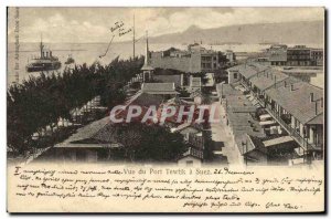 Old Postcard View of the Port Suez has Tewtik