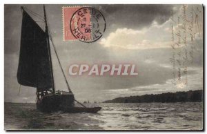 Old Postcard Fishing Boat This