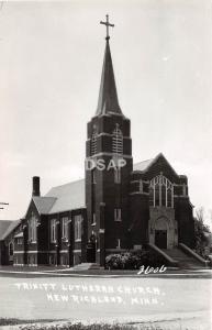 C48/ New Richland Minnesota Mn RPPC Postcard c1950s Trinity Lutheran Church