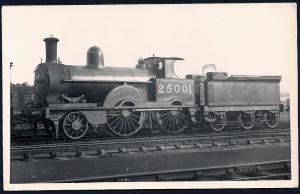 LONDON MIDLAND SCOTTS Railroad Locomotive #25001 RPPC unused