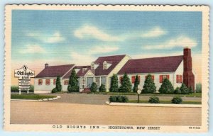 HIGHTSTOWN, New Jersey NJ ~ Roadside OLD HIGHTS INN Mercer County 1940s Postcard