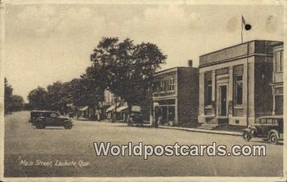 Main Street Lachute, Quebec Canada 1937 Missing Stamp 