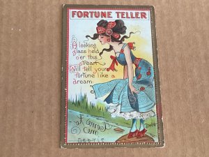 FORTUNE TELLER Artist Signed DWIG looking glass o’er stream Series 55 Grade 2