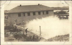 Miraflores Panama Purification Plant c1915 Real Photo Postcard