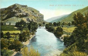 c1907 Postcard Mouth of Echo Canyon UT, Union Pacific Ry, Summit County Unposted