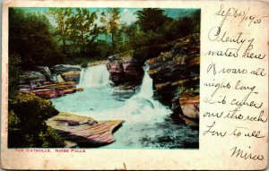 Niobe Falls Catskills New York NY 1905 5DB Postcard E6