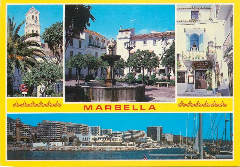 Postcard Spain Marbella typica andaluz Costa del Sol