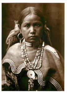 Jicarilla Apache Girl in 1904 ? Modern Postcard
