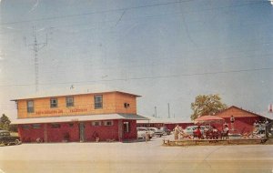 PASADENA, Texas TX   FRONTIER RANCH MOTEL  Roadside CARS 1955 Chrome Postcard