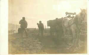 Cattle pen Killing Farm agriculture C-1910 RPPC Photo Postcard 3290