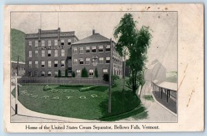 Bellows Falls Vermont VT Postcard Home Of The United States Separator c1905's