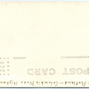 c1930s Lost Lake, Ore RPPC Mt Hood Real Photo Postcard OR Cross Dimmitt A92