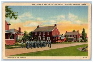 1941 Flying Cadets Non-Com Officer's Section Scott Field Belleville IL Postcard