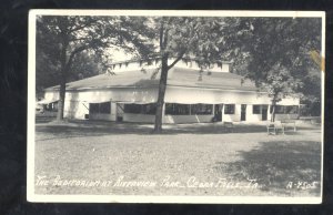 RPPC CEDAR FALLS IOWA RIVERVIEW PARK AUDITORIUM VINTAGE REAL PHOTO POSTCARD