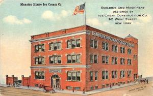 Cambridge MA Mansion House Ice Cream Co. 90 West Street Postcard