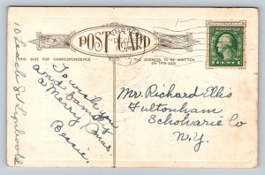 1922  Merry Christmas  Xmas   Greetings  Postcard