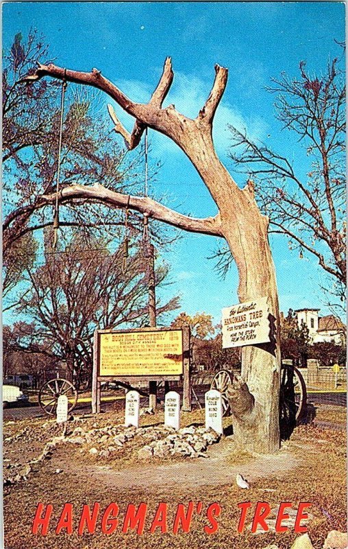 Hangman's Tree Boot Hill Cemetery Dodge City Kansas Postcard Standard View Card 