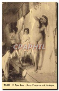 Old Postcard Milano Brera R Pinac Bagno Pompeiano G Barbaglia