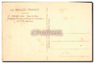 Postcard Old Brou Church Bourg Details L & # 39Oratoire Marguerite d & # 39Au...