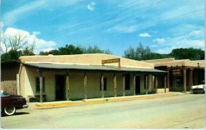 TAOS, NM New Mexico   KIT CARSON HOUSE & Museum   c1950s Cars Roadside  Postcard